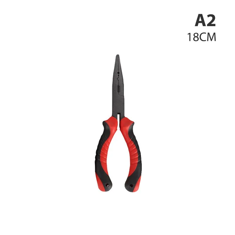 Fishing Pliers Long Nose Needle Nose Pliers  Grip Split Ring Pliers Hook Remover Crimper 6 / 7 / 9 inch