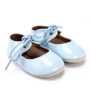 Zeebra Soft Sole Ice Blue Patent Leather Mary Jane